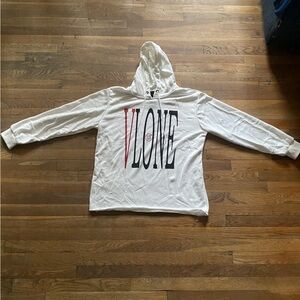 VLONE Dragon Hoodie White Black & Red Pullover size XL